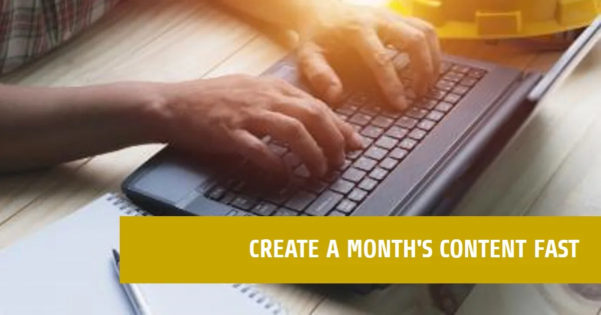 You are currently viewing How to Create a Month’s Worth of Content in One Day with AI