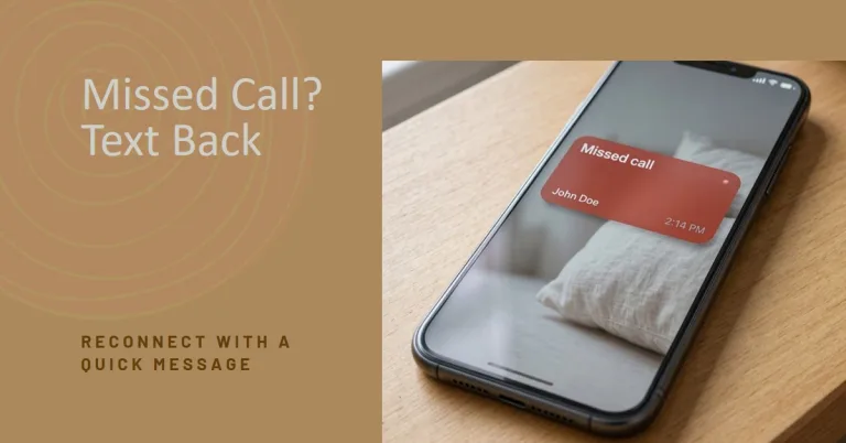 Missed Call Text Back: Missed Call Text Back